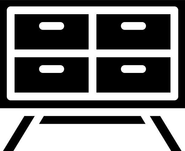 公共餐饮家具字形图标图片下载