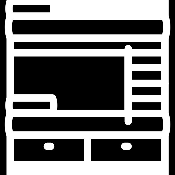多层床家具字形图标图片下载