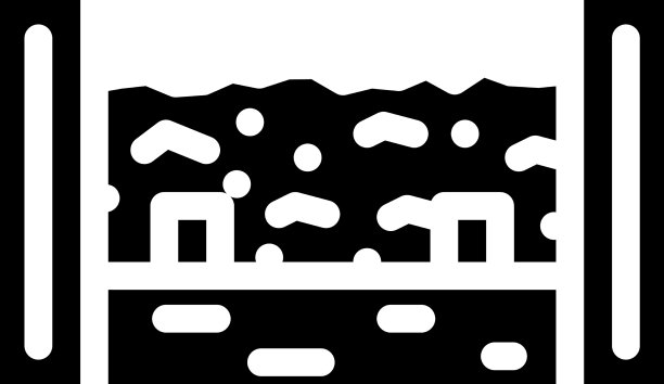 堆肥者固体废物字形图标图片下载