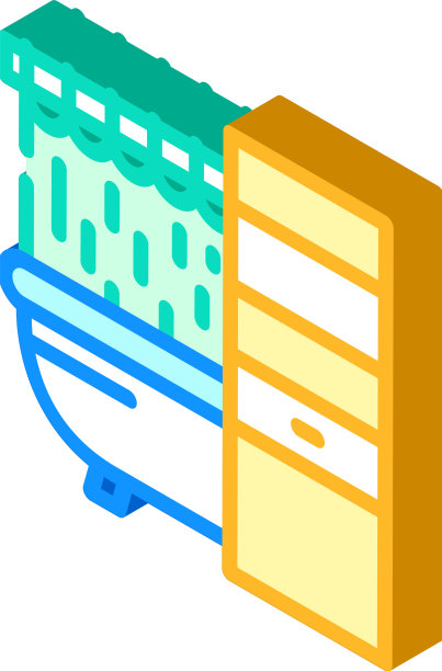 浴室家具等距图标图片下载