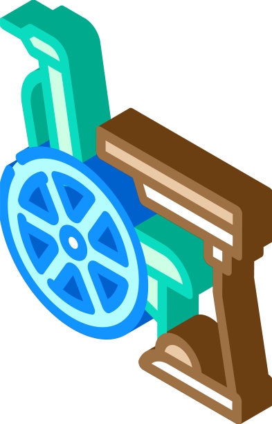残疾等距图标的家具图片下载