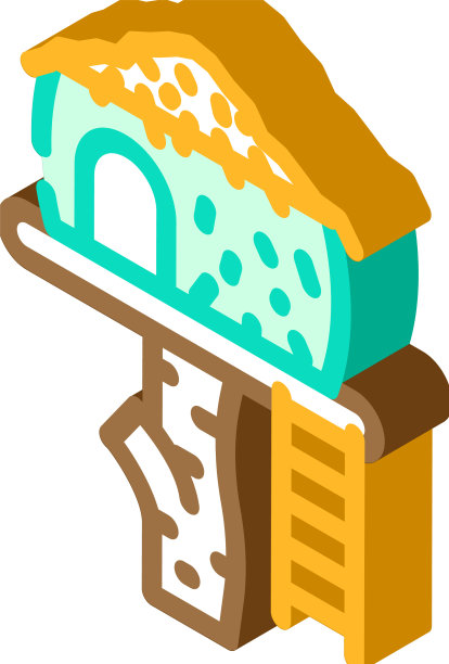 树屋等距图标图片下载