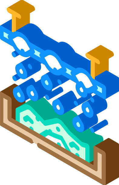 化学处理固体废物等距图标图片下载
