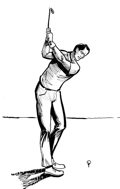 男人打高尔夫球图片下载