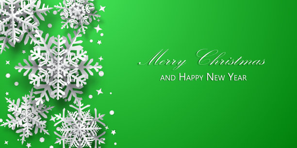 圣诞背景纸上的雪花图片下载