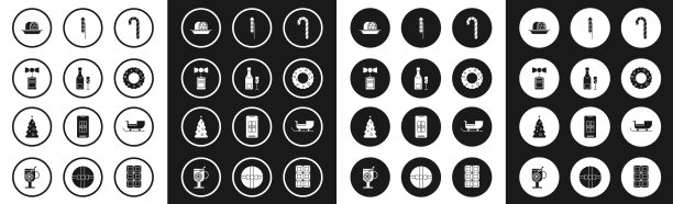 设置带条纹价格标签的圣诞糖果拐杖图片下载