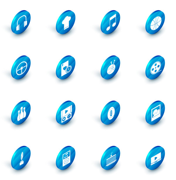 集厨师帽音乐音符音调篮球图片下载