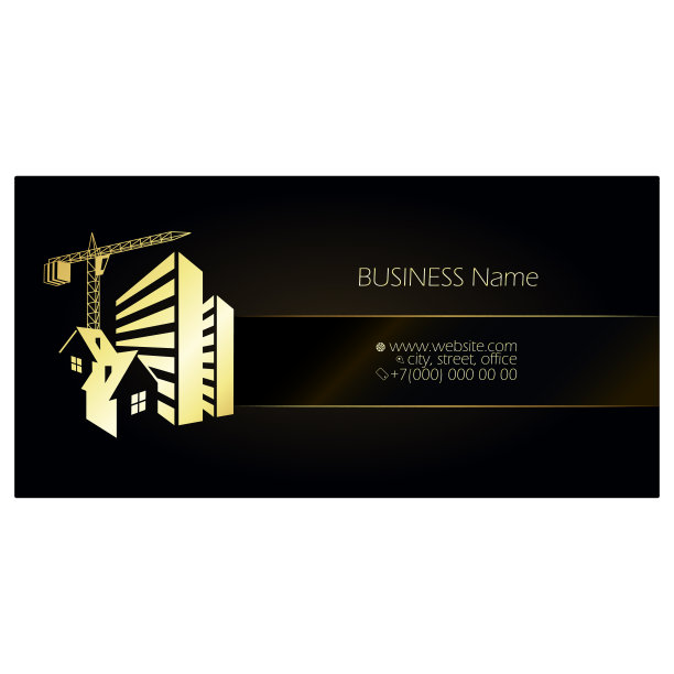 房屋销售和建筑名片图片下载