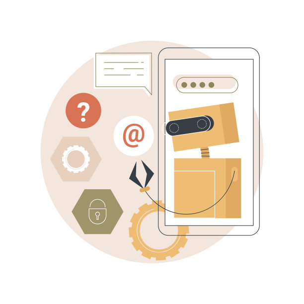 聊天机器人人工智能抽象概念矢量插图。图片下载