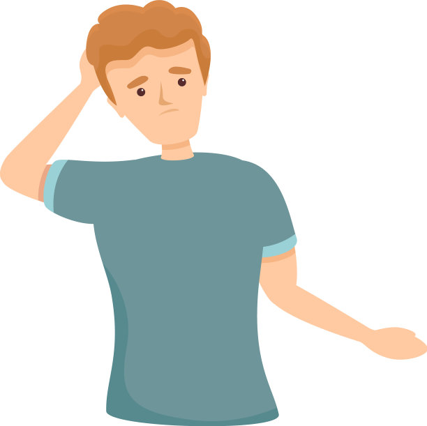 思考的学生图标卡通策略图片下载