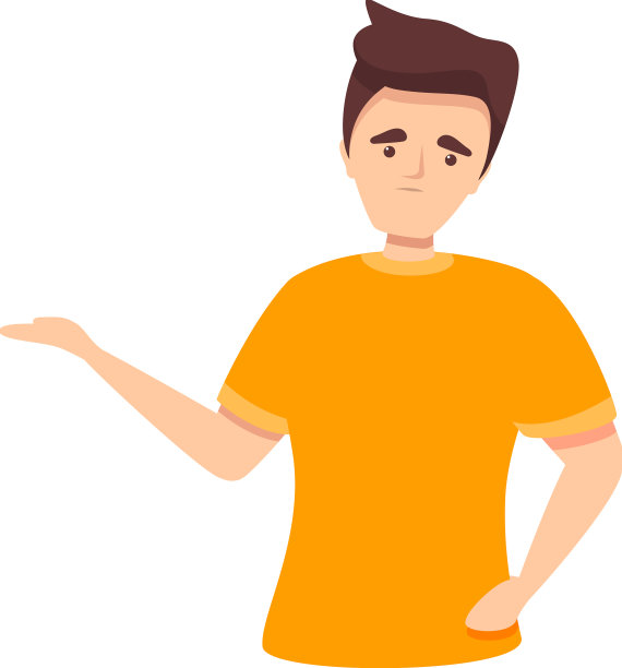 困惑的男孩图标卡通策略选择图片下载