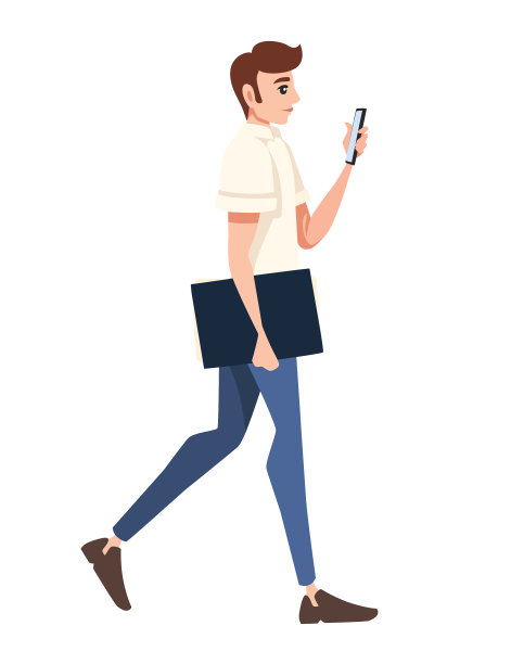 一个男人走过去，一手拿着一个文件夹图片下载