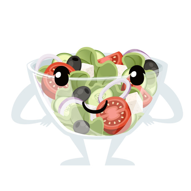 蔬菜沙拉食谱里有希腊沙拉图片下载