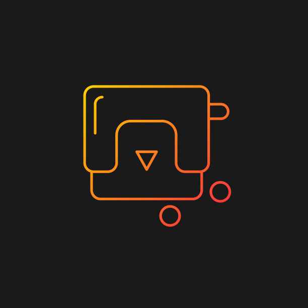 黑色主题的穿孔渐变矢量图标图片下载