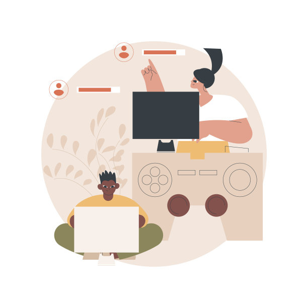 电子竞技团队抽象概念矢量插图。图片下载