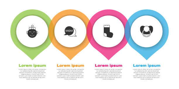 设小女孩头语泡泡妈妈宝宝图片下载