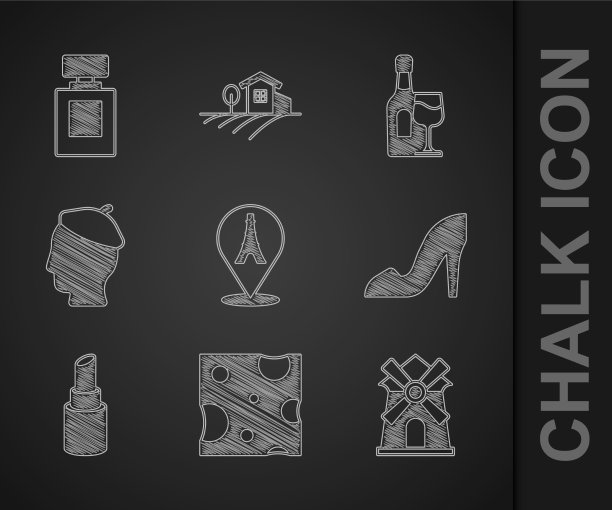 艾菲尔铁塔奶酪风车女人鞋图片下载