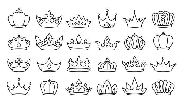 皇冠标志设置了国王女王的标志图片下载