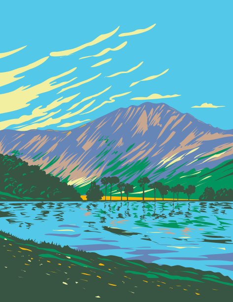 国家湖区内的巴特米尔湖图片下载