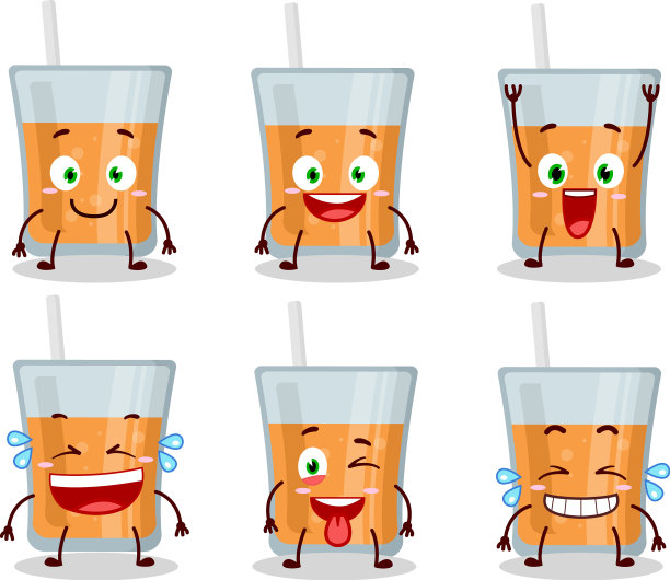 卡通人物木瓜汁微笑图片下载