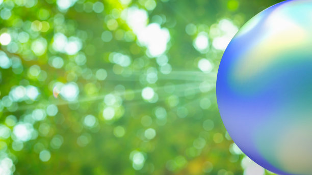 地球和绿色散景为生态或生态概念三维渲染图片下载