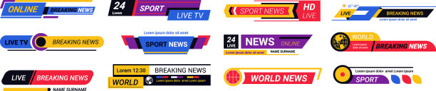 为体育事件总结的突发新闻横幅图片下载