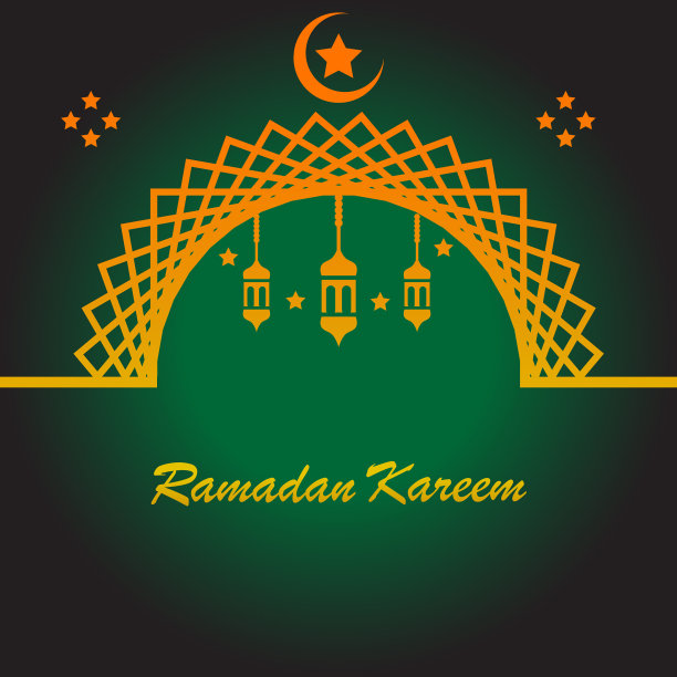 金色的斋月背景图片下载