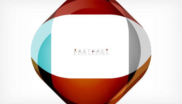 抽象的带有重叠波的正方形形状图片下载