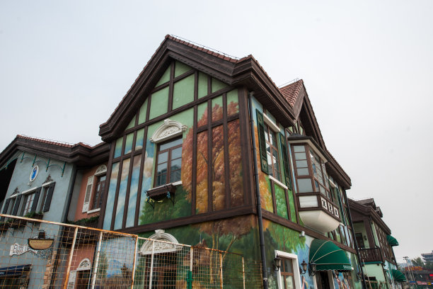 北京通惠小镇酒吧街图片下载