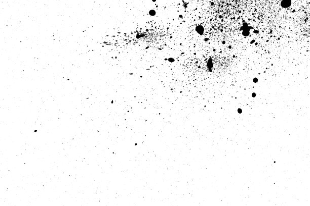 墨水飞溅模式，黑色水彩飞溅背景。图片下载