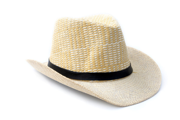 孤立白色背景上的男士手工帽子图片下载