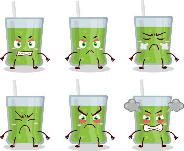 青苹果汁卡通人物各种各样图片下载