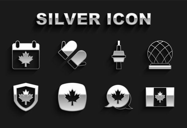 加拿大枫叶蒙特利尔生物圈旗图片下载