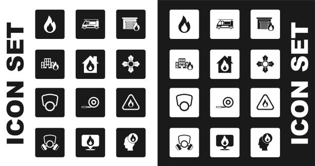 在燃烧的车库建筑中纵火图片下载