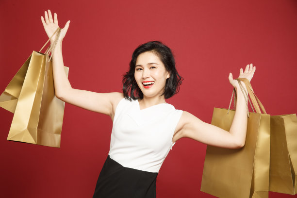 时尚女白领购物图片下载