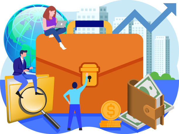 商务钱公文包锁图片下载