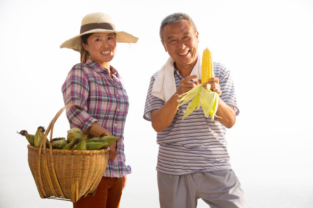 农民拿着玉米图片下载