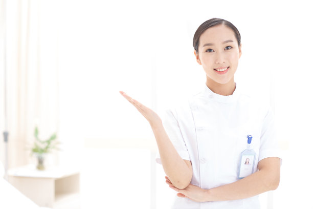 医院里年轻的女护士图片下载