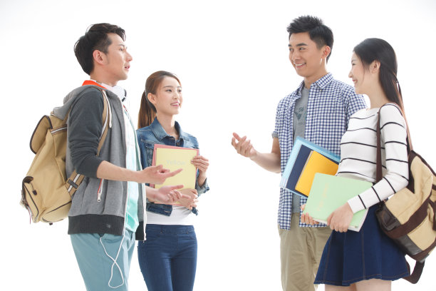 四个年轻的大学生图片下载