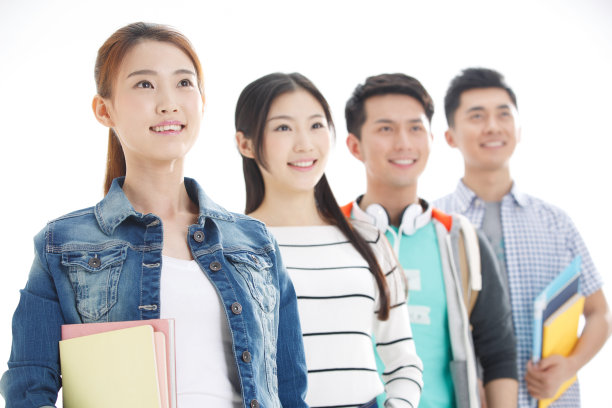 四个年轻的大学生图片下载