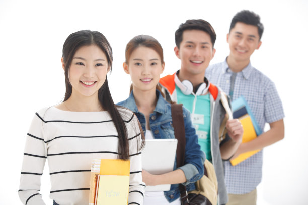 四个年轻的大学生图片下载