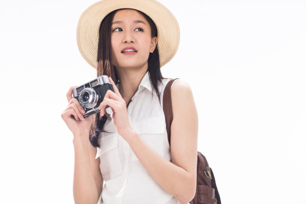 青年女人旅行图片下载
