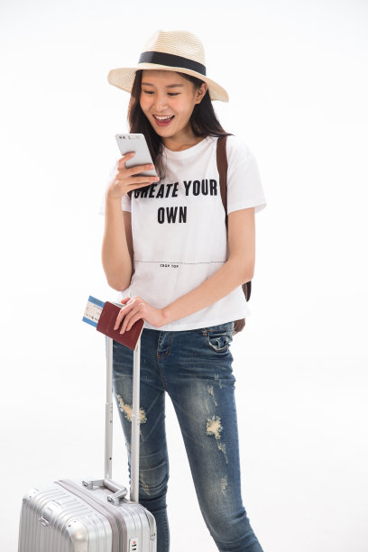 青年女人旅行图片下载