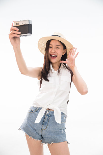 青年女人旅行图片下载