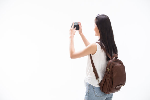 青年女人旅行图片下载