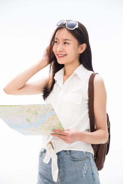 青年女人旅行图片下载