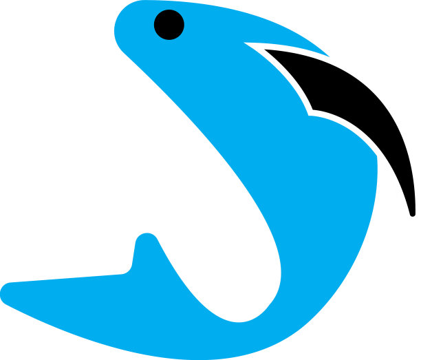 简单的鱼的标志图片下载