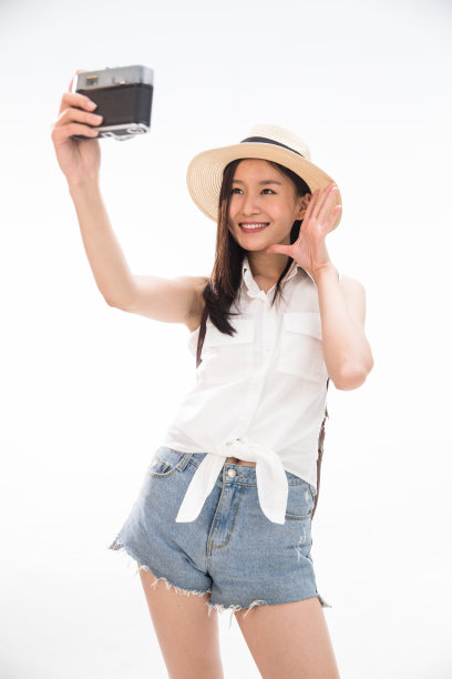 青年女人旅行图片下载