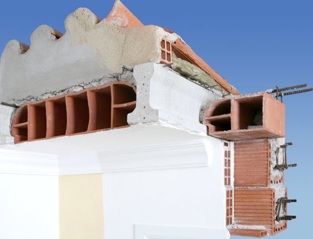 外立面砖墙横截面图片下载