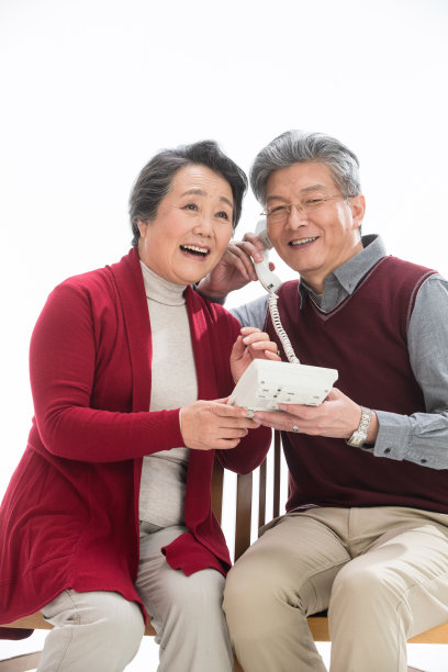 老年夫妇过新年图片下载